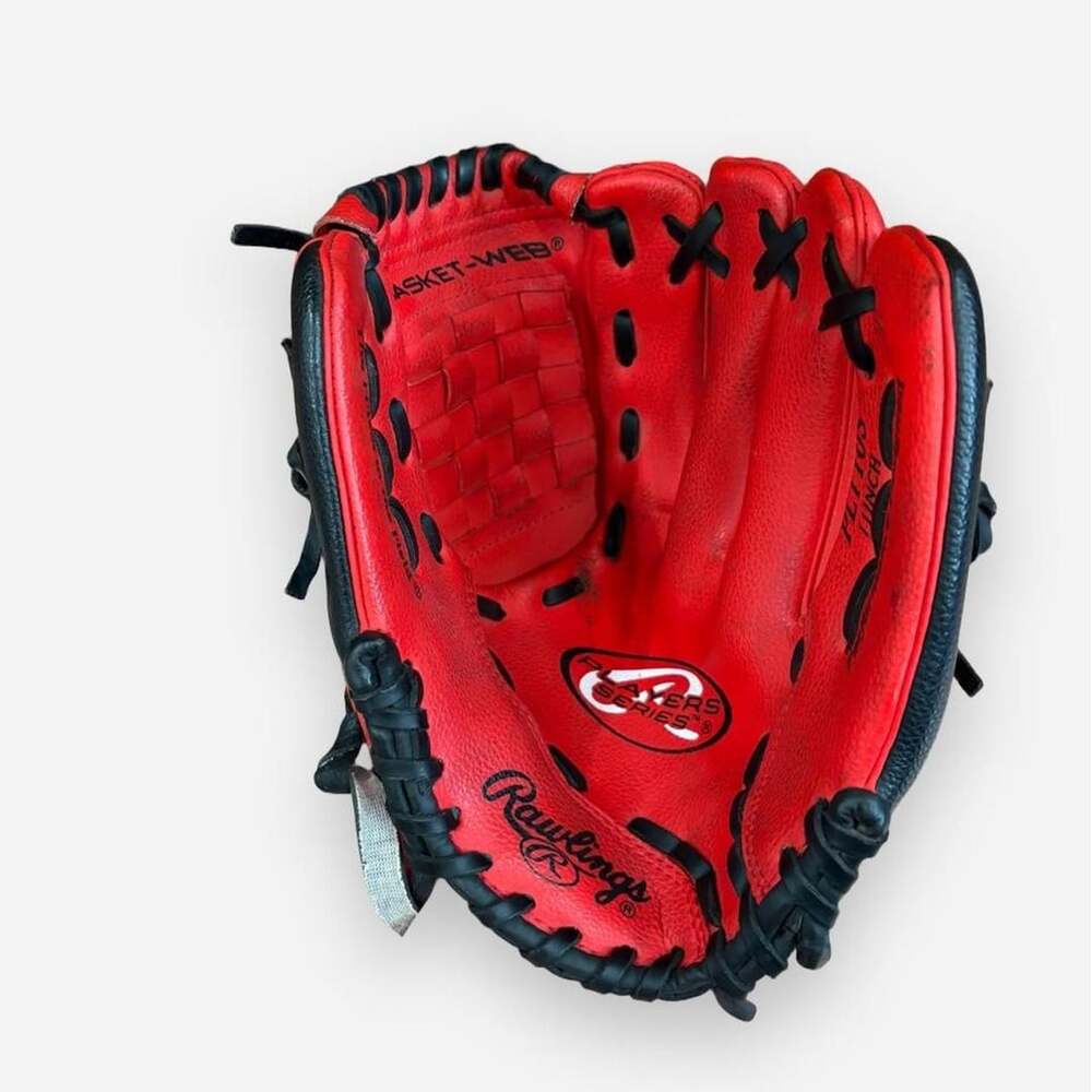 Rawlings ELB5s Baseball Glove 11-Inch Red Black Youth